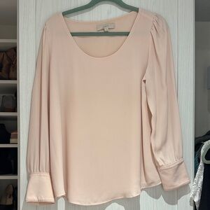 LOFT Women's Soft Pink Blouse